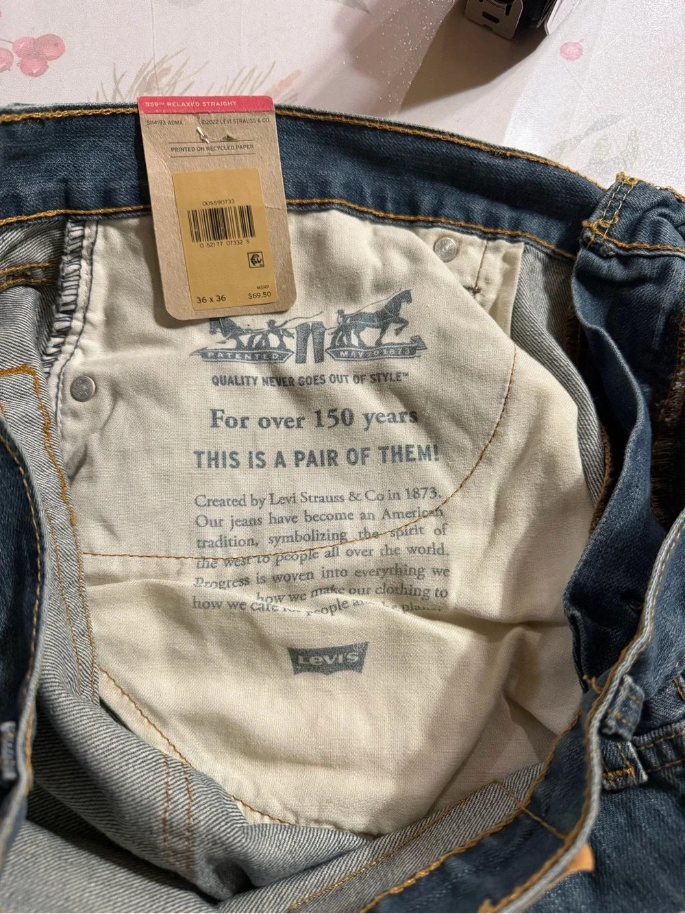 Levi’s 559 Relaxed Straight Men Jeans 36x36 (140)